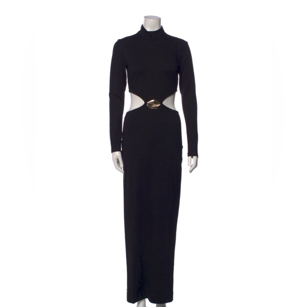 STAUD Elegant Black Cut-Out Dress - XS